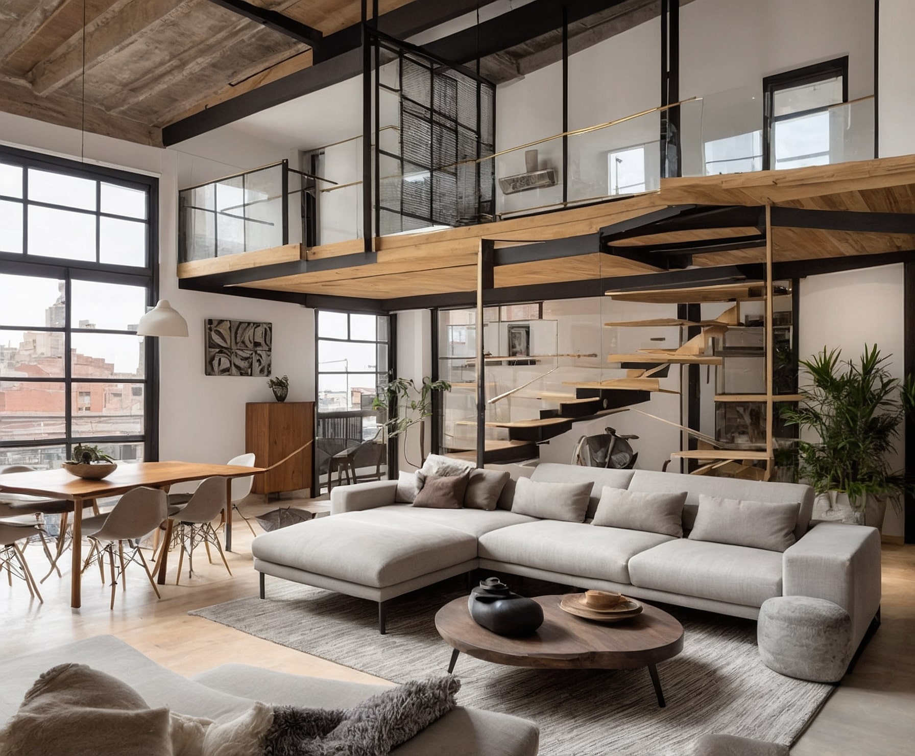 Reforma de loft moderno en la ciudad